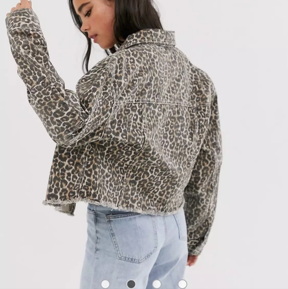 Free People Cheetah Print Denim Jacket - Picture 10 of 16